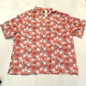 NWT Tommy Bahama 100% Silk Camp Shirt, Shell We Dance, Caliente XXL XLT 3XT A1